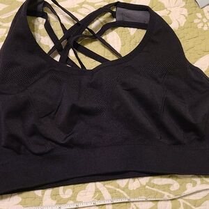2XU Black Sports Bra with Strappy Back